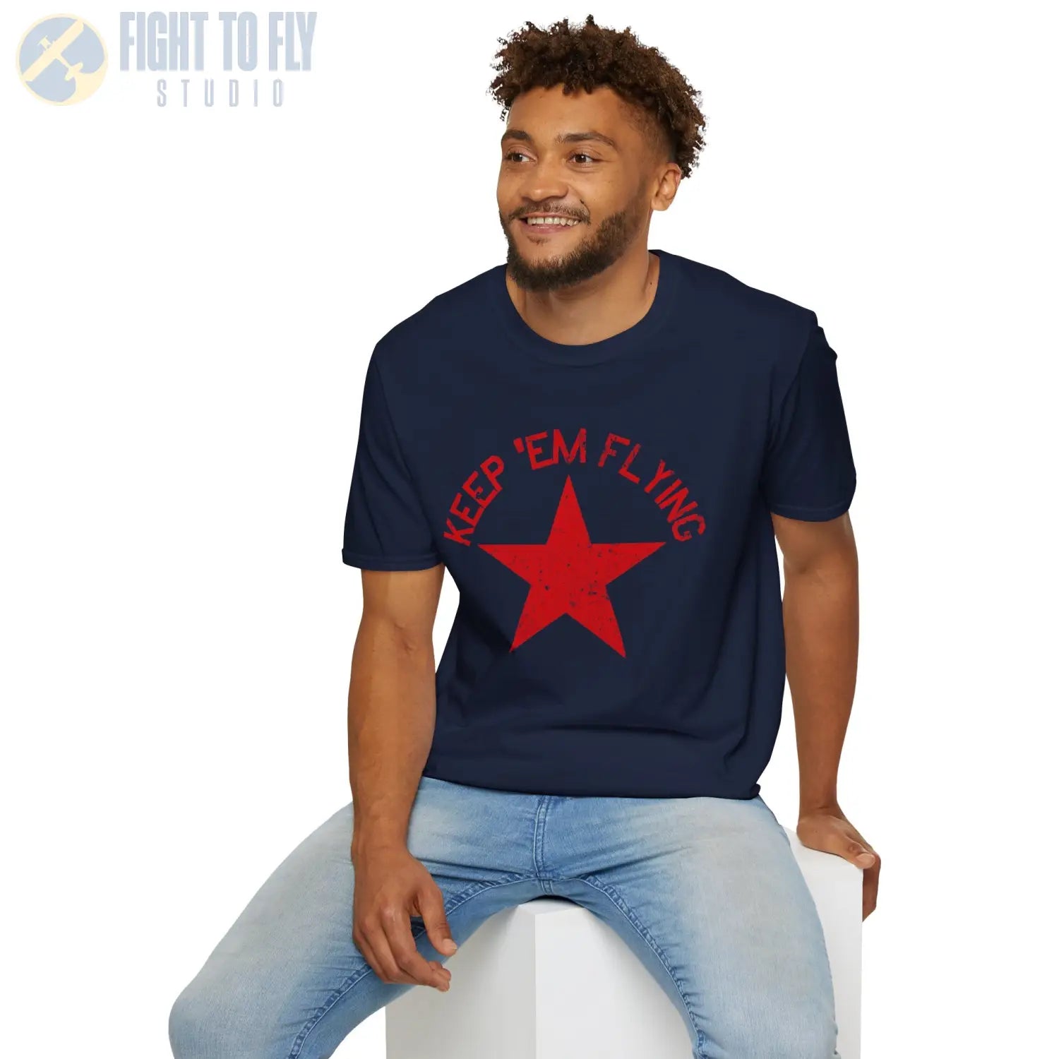 Soviet Union Red Star “Keep ’Em Flying” T Shirt Pilot gifts WWII warbird t shirt