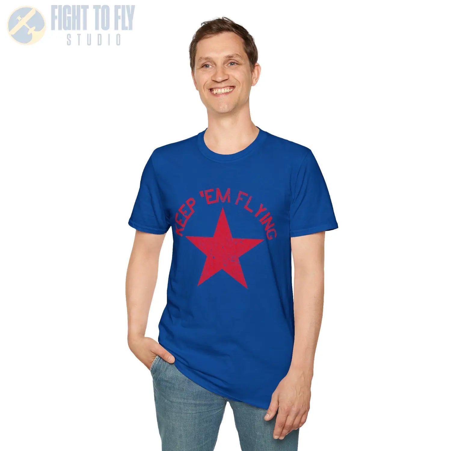 Soviet Union Red Star “Keep ’Em Flying” - T-Shirt - Pilot gifts - WWII warbird t-shirt