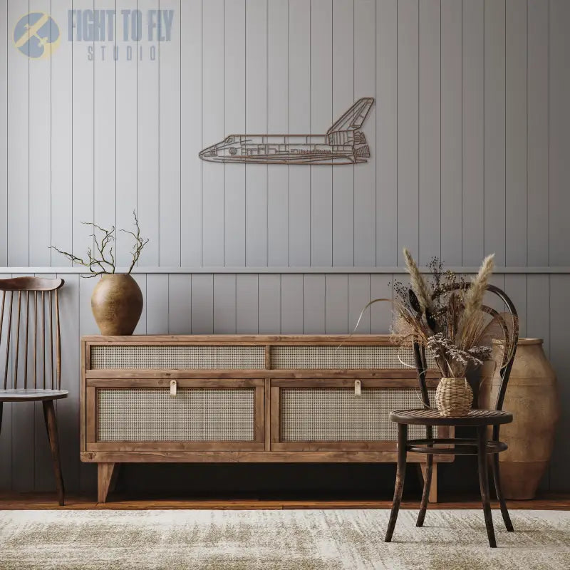 Space Shuttle Orbiter Die Cut Metal Wall Art - Sign - Pilot gifts - WWII warbird t-shirt