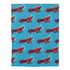Speedy Skies Baby Blanket – Red Racing Plane Adventure - Home Decor - Pilot gifts - WWII warbird t-shirt