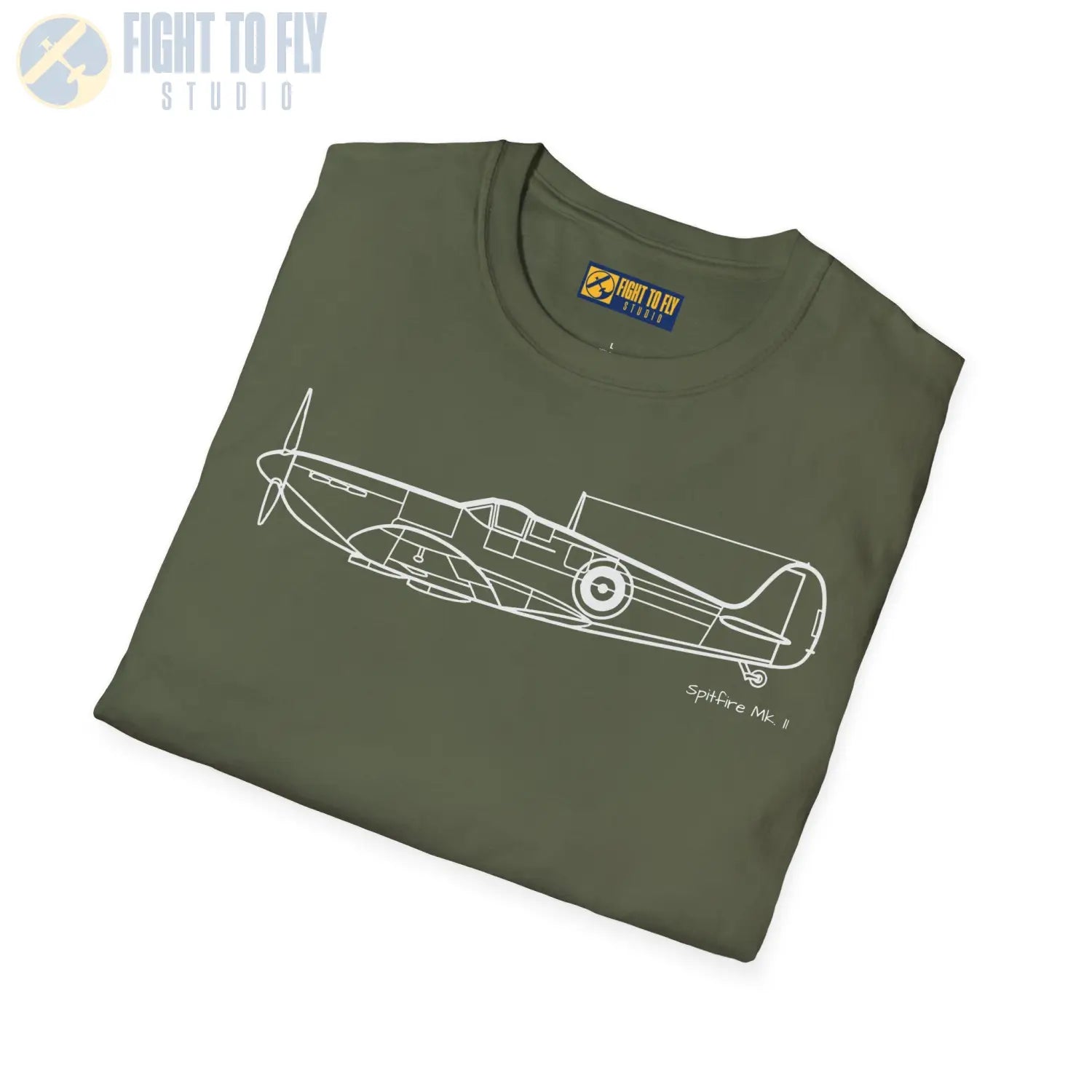 Spitfire Mk. II T Shirt Pilot gifts WWII warbird t shirt