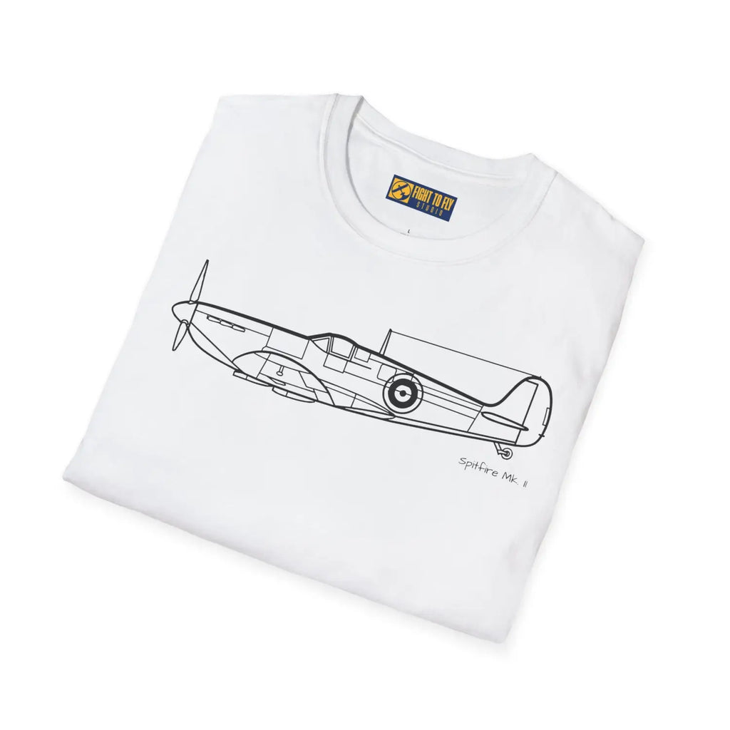Spitfire Mk. II T-Shirt - Pilot gifts - WWII warbird t-shirt