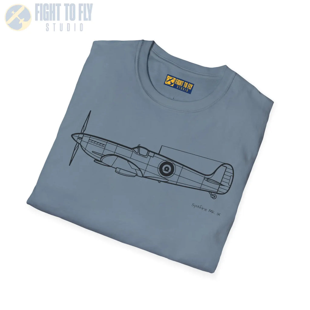 Spitfire Mk. IX T-Shirt - Pilot gifts - WWII warbird t-shirt