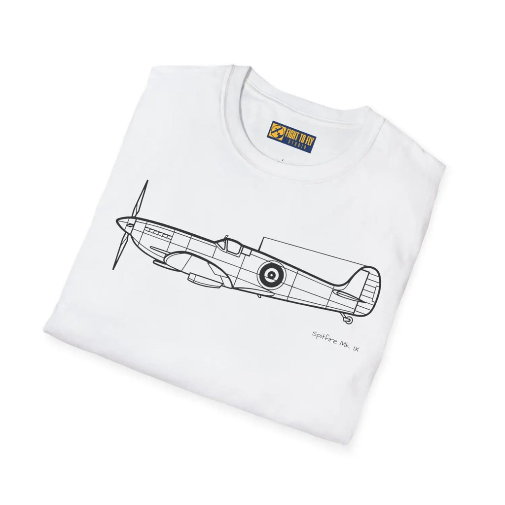 Spitfire Mk. IX T-Shirt - Pilot gifts - WWII warbird t-shirt