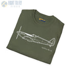 Spitfire Mk. IXe T-Shirt - Pilot gifts - WWII warbird t-shirt