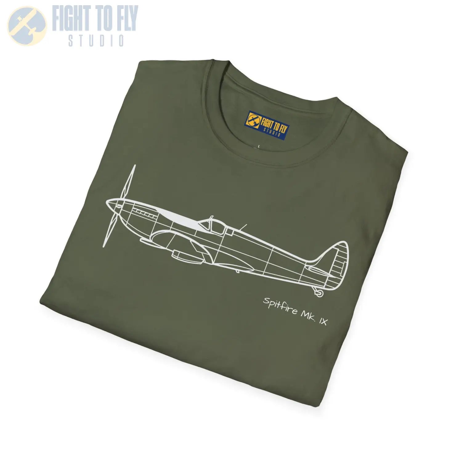 Spitfire Mk. IXe T-Shirt - Pilot gifts - WWII warbird t-shirt