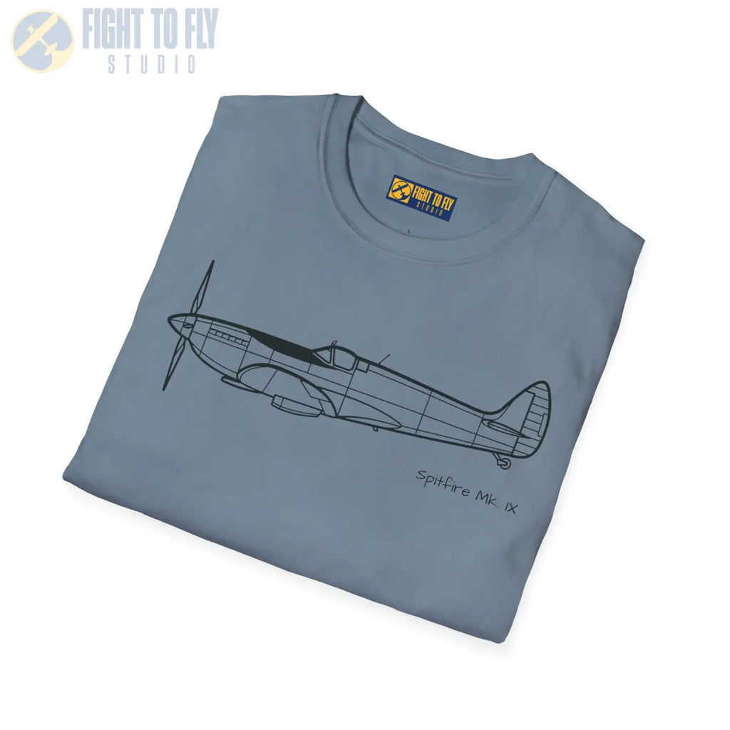 Spitfire Mk. IXe T-Shirt - Pilot gifts - WWII warbird t-shirt