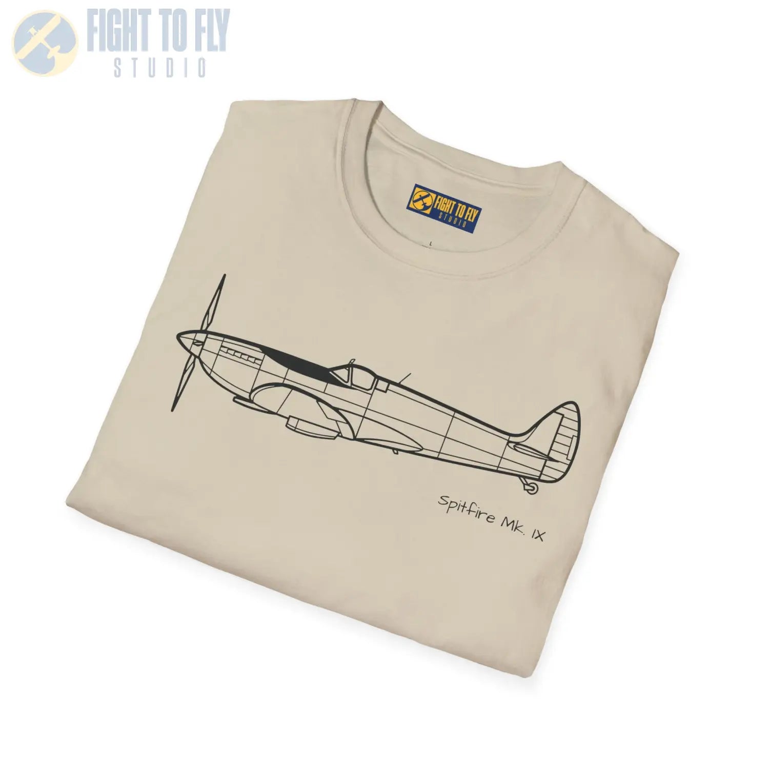 Spitfire Mk. IXe T-Shirt - Pilot gifts - WWII warbird t-shirt