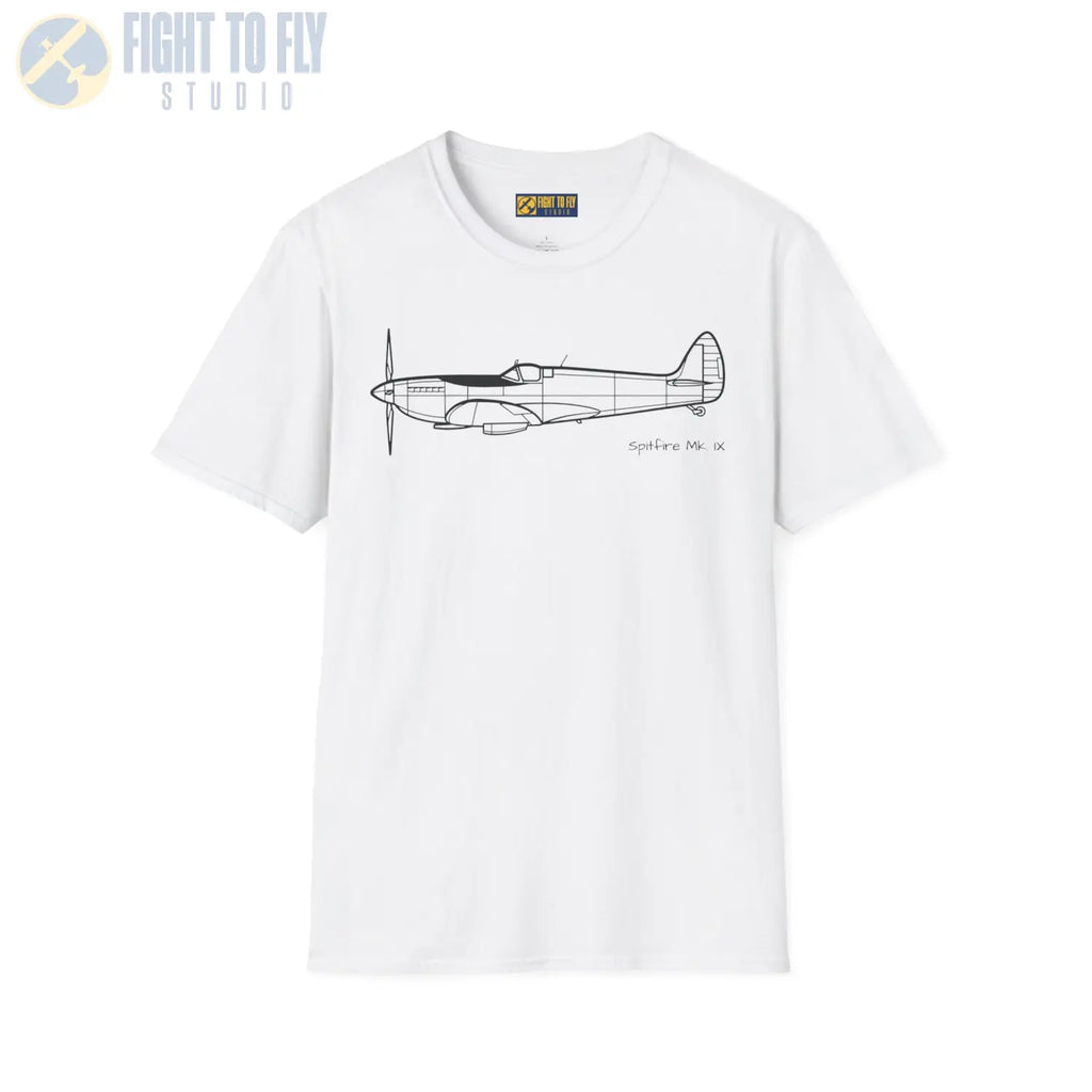 Spitfire Mk. IXe T-Shirt - Pilot gifts - WWII warbird t-shirt