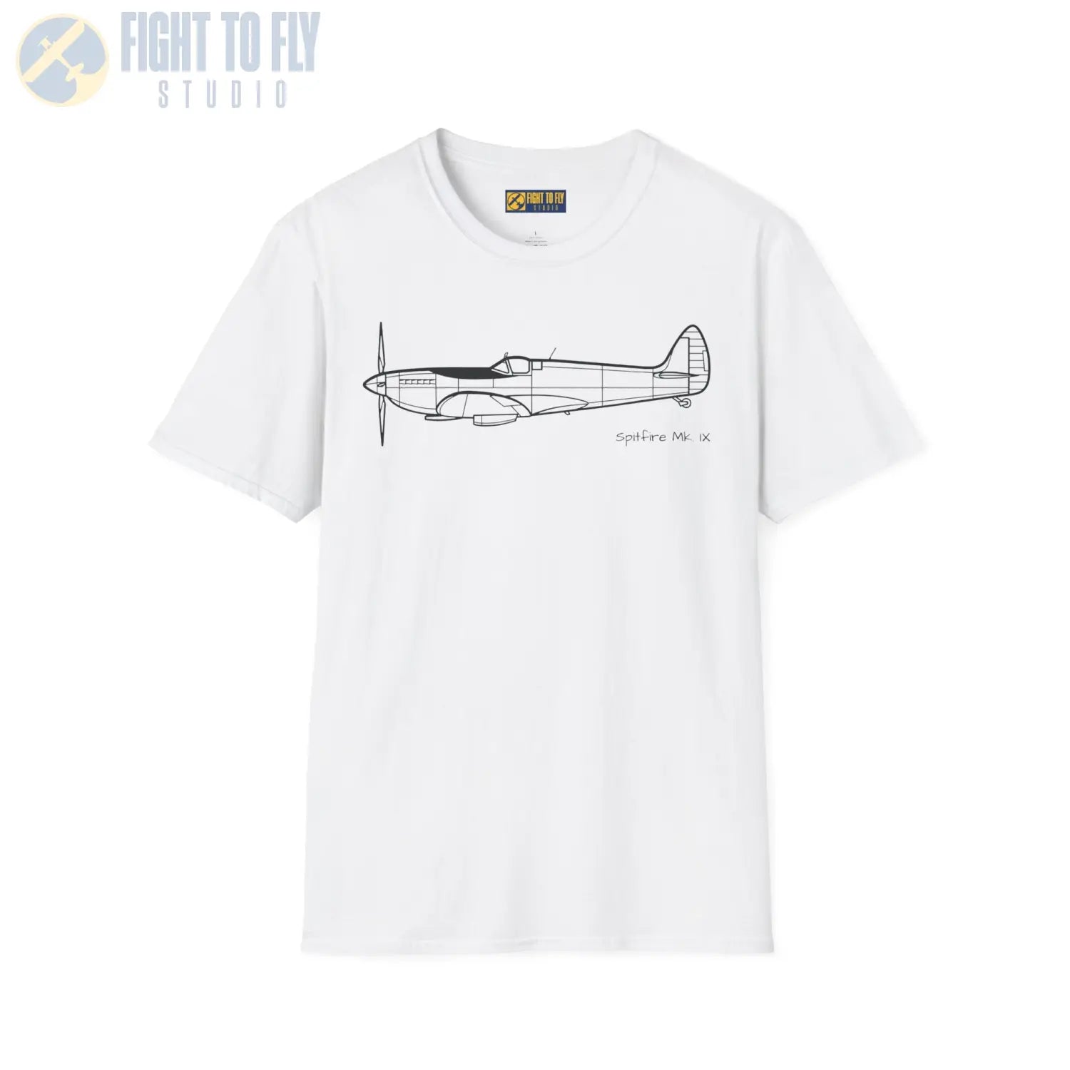 Spitfire Mk. IXe T-Shirt - Pilot gifts - WWII warbird t-shirt