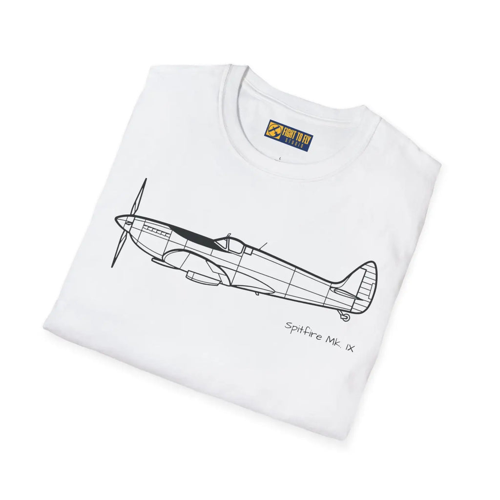 Spitfire Mk. IXe T-Shirt - Pilot gifts - WWII warbird t-shirt