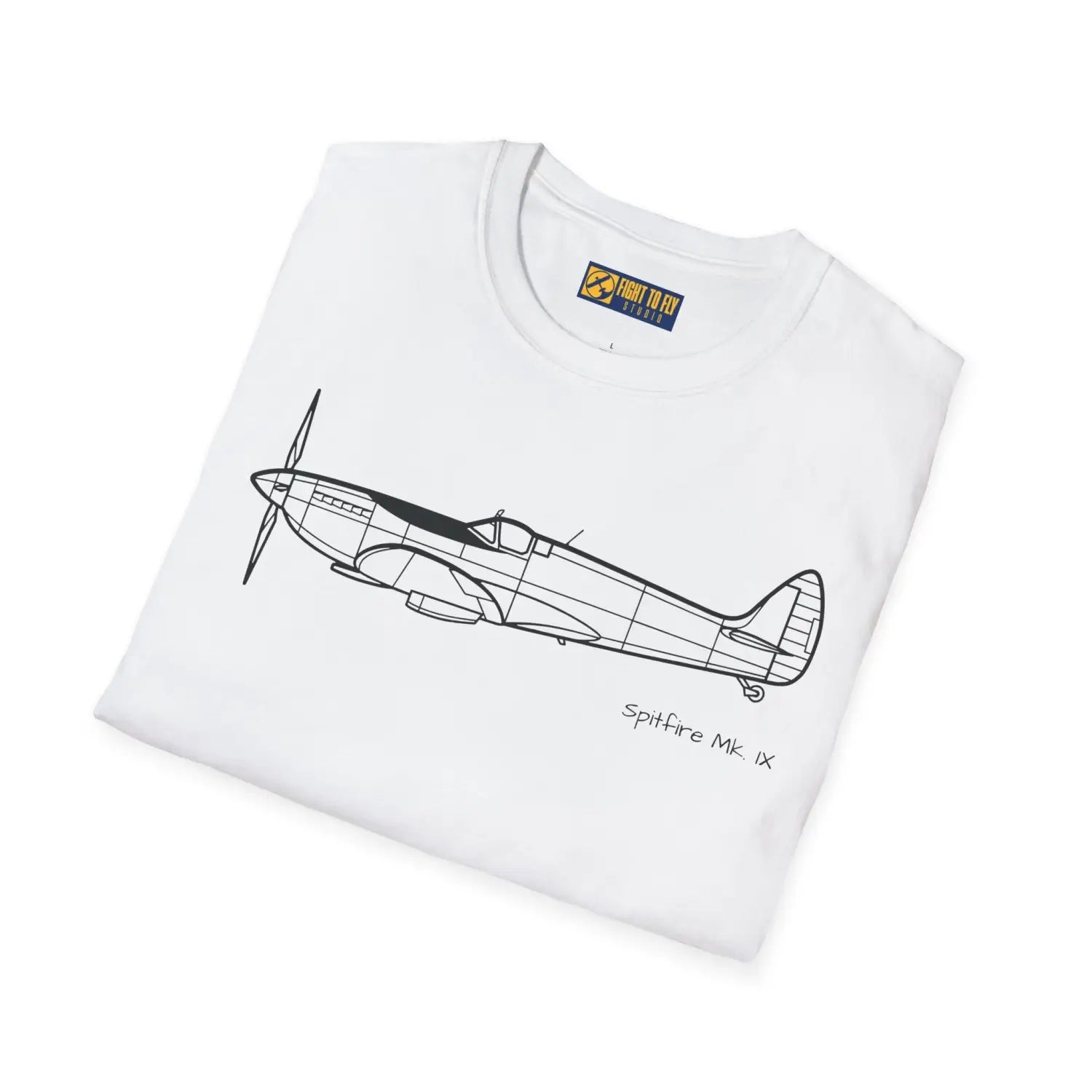 Spitfire Mk. IXe T-Shirt - Pilot gifts - WWII warbird t-shirt