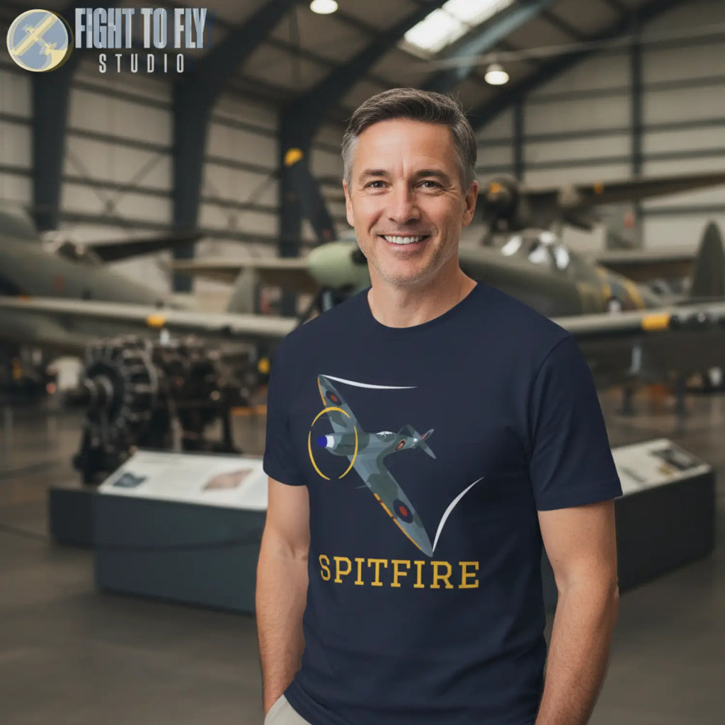 Spitfire Mk. V Premium T-Shirt - Pilot gifts - WWII warbird t-shirt