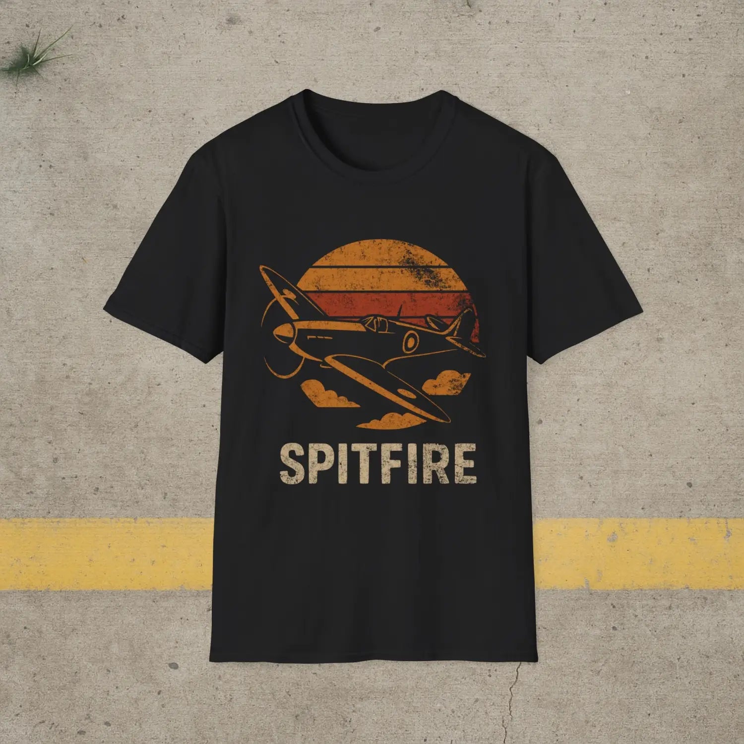 Spitfire Mk Vc “Retro Heritage” WWII T-Shirt - Pilot gifts - warbird t-shirt