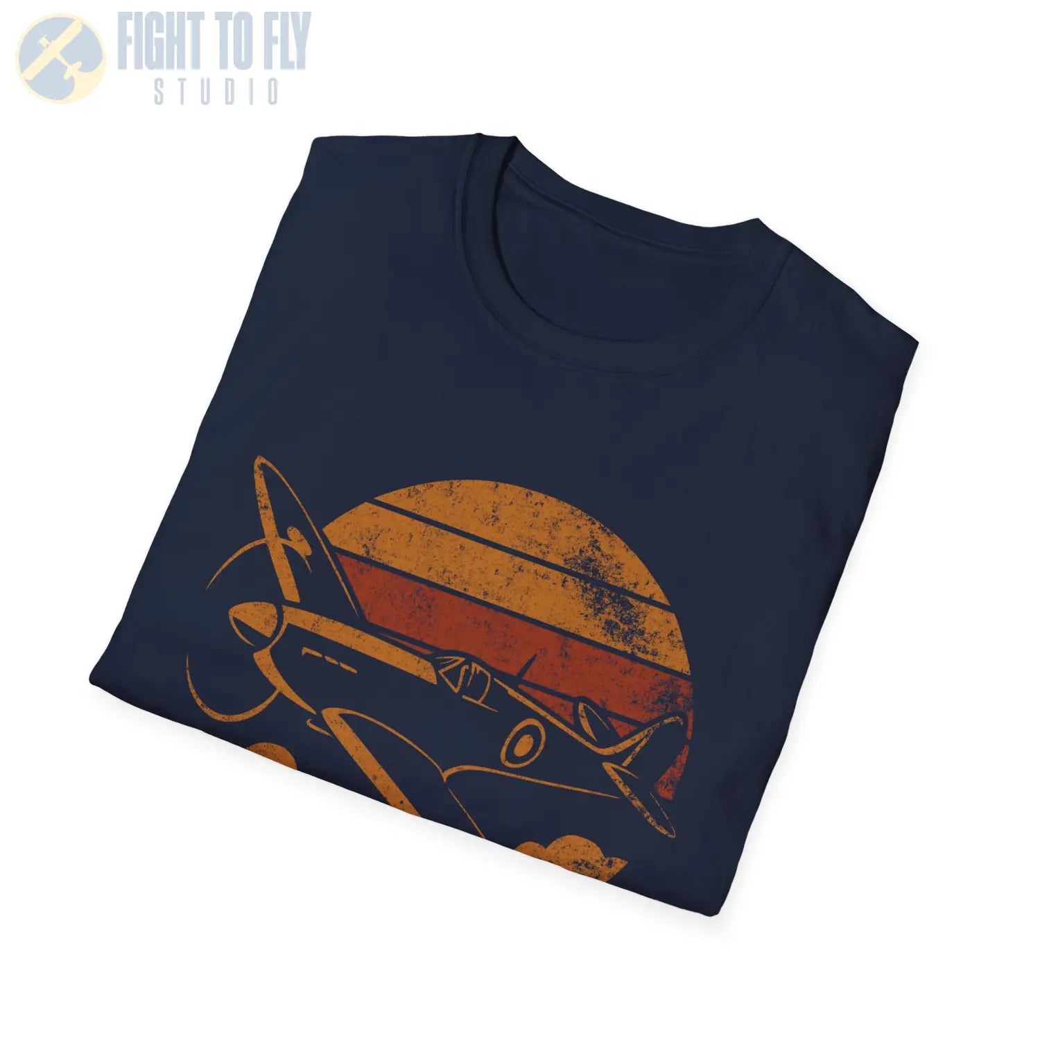 Spitfire Mk Vc “Retro Heritage” WWII T-Shirt - Pilot gifts - warbird t-shirt