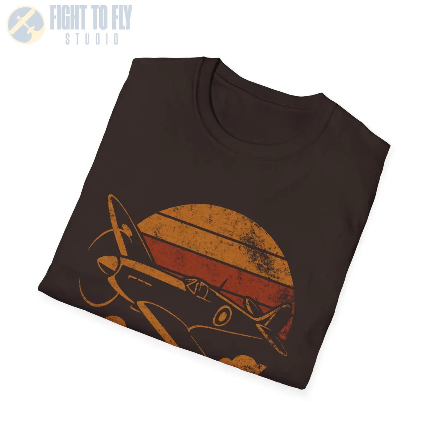Spitfire Mk Vc “Retro Heritage” WWII T-Shirt - Pilot gifts - warbird t-shirt
