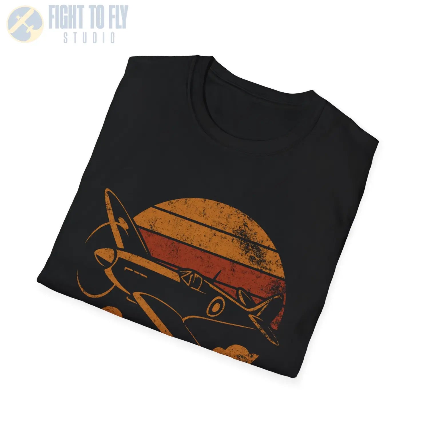 Spitfire Mk Vc “Retro Heritage” WWII T-Shirt - Pilot gifts - warbird t-shirt