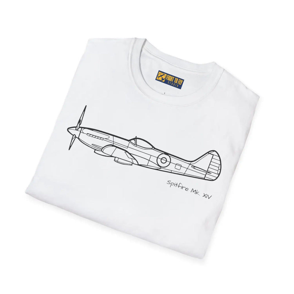 Spitfire Mk. XIV T-Shirt - Pilot gifts - WWII warbird t-shirt