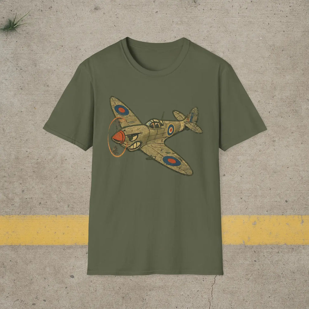Spitfire “Nose Art Style” WWII T-Shirt - Pilot gifts - warbird t-shirt