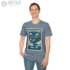 Spitfire Premium Full Graphic T-Shirt - Pilot gifts - WWII warbird t-shirt