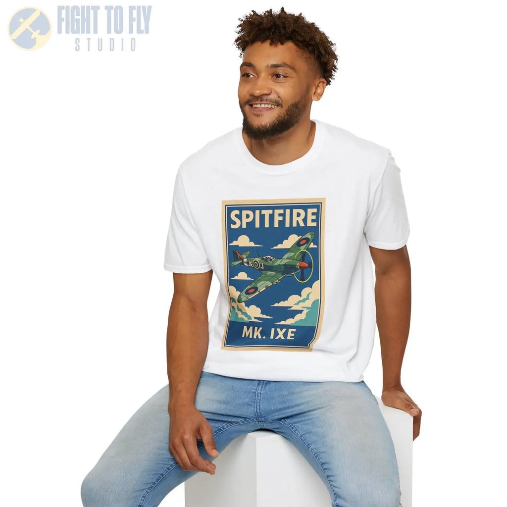 Spitfire Premium Full Graphic T-Shirt - Pilot gifts - WWII warbird t-shirt