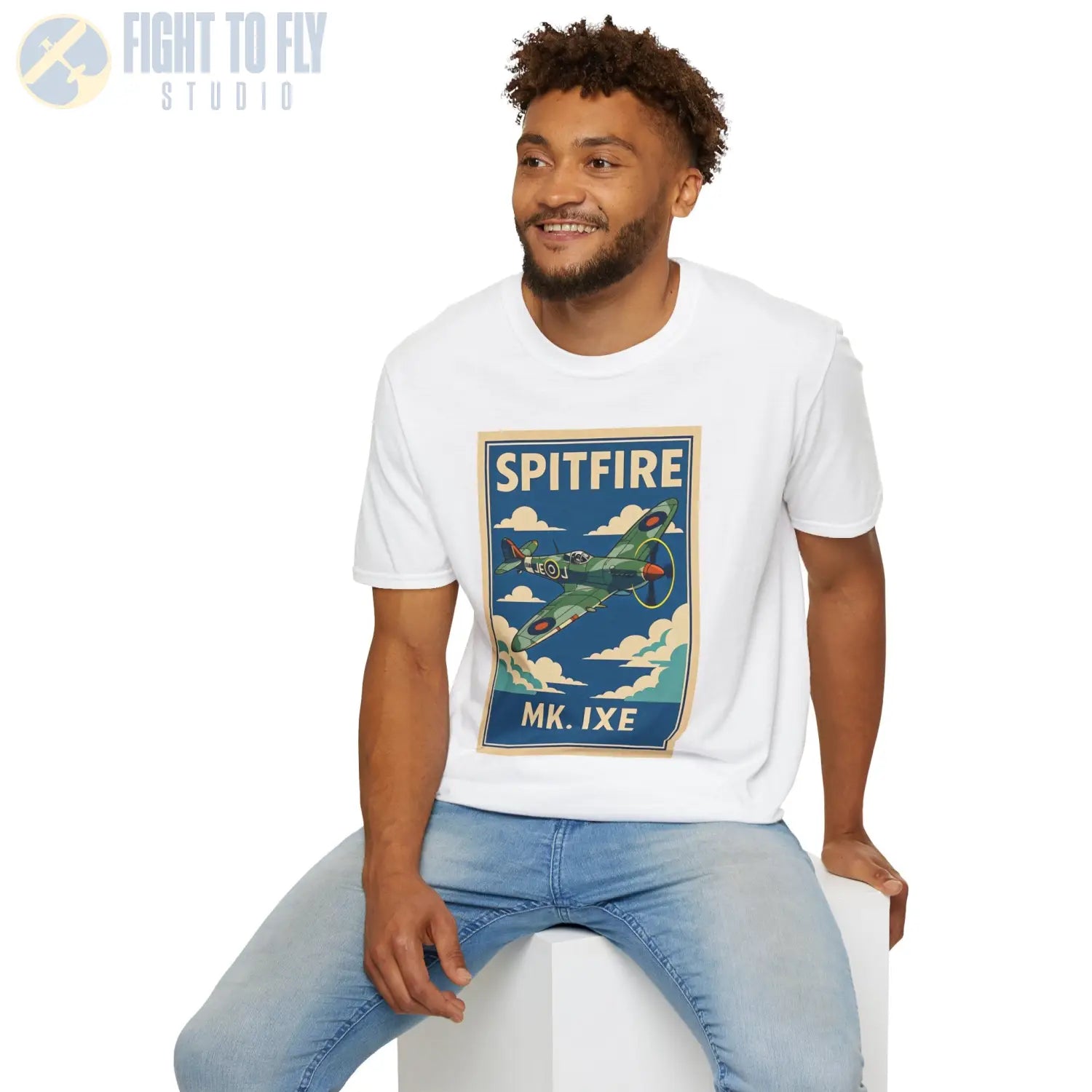 Spitfire Premium Full Graphic T-Shirt - Pilot gifts - WWII warbird t-shirt