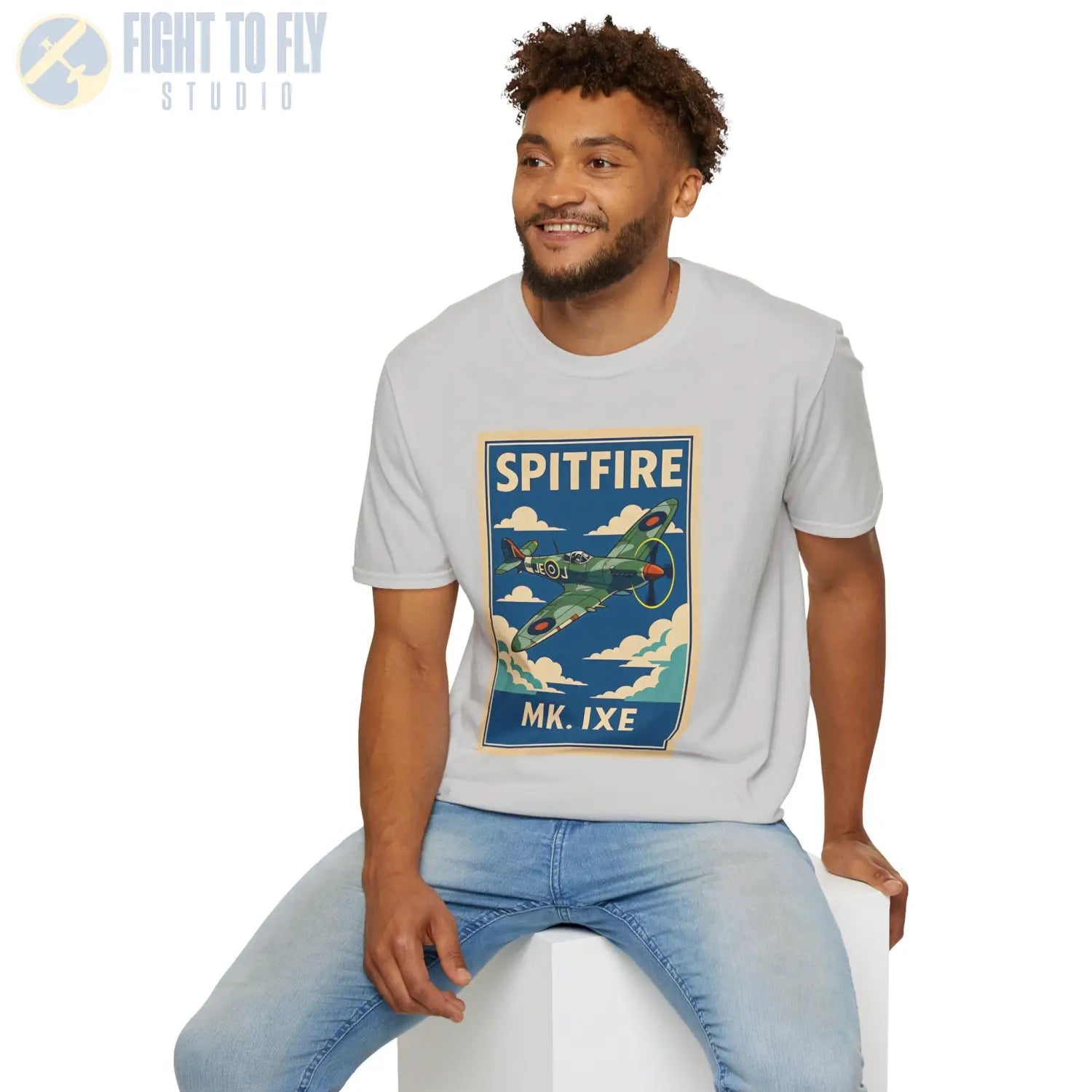Spitfire Premium Full Graphic T-Shirt - Pilot gifts - WWII warbird t-shirt