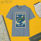Spitfire Premium Full Graphic T-Shirt - Pilot gifts - WWII warbird t-shirt