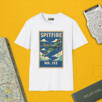 Spitfire Premium Full Graphic T-Shirt - Pilot gifts - WWII warbird t-shirt