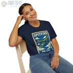 Spitfire Premium Full Graphic T-Shirt - Pilot gifts - WWII warbird t-shirt