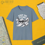 Spitfire “Keep ’Em Flying!” - T-Shirt - Pilot gifts - WWII warbird t-shirt
