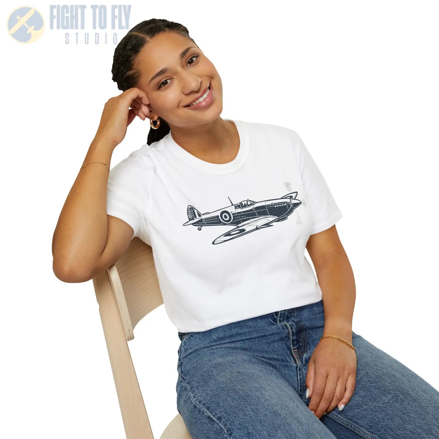 Spitfire Premium T-Shirt - Pilot gifts - WWII warbird t-shirt