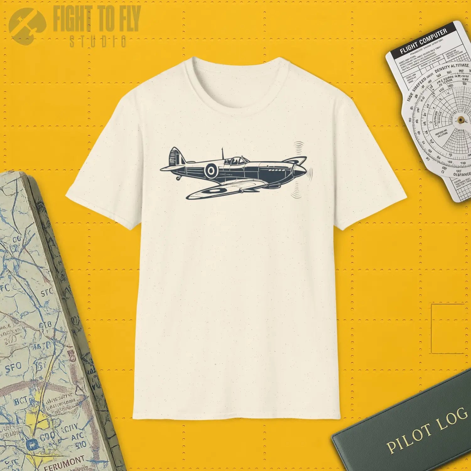 Spitfire Premium T-Shirt - Pilot gifts - WWII warbird t-shirt