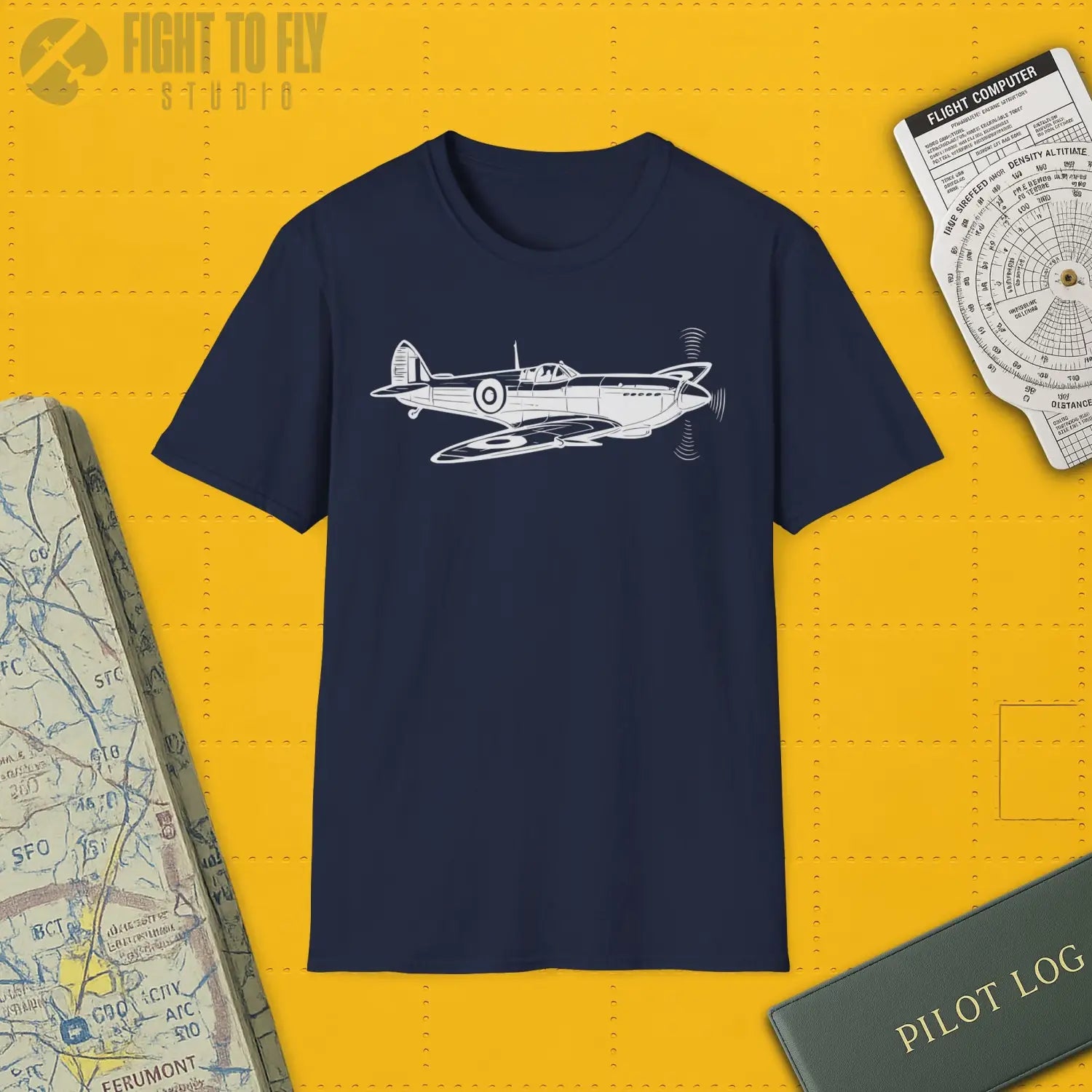 Spitfire Premium T-Shirt - Pilot gifts - WWII warbird t-shirt
