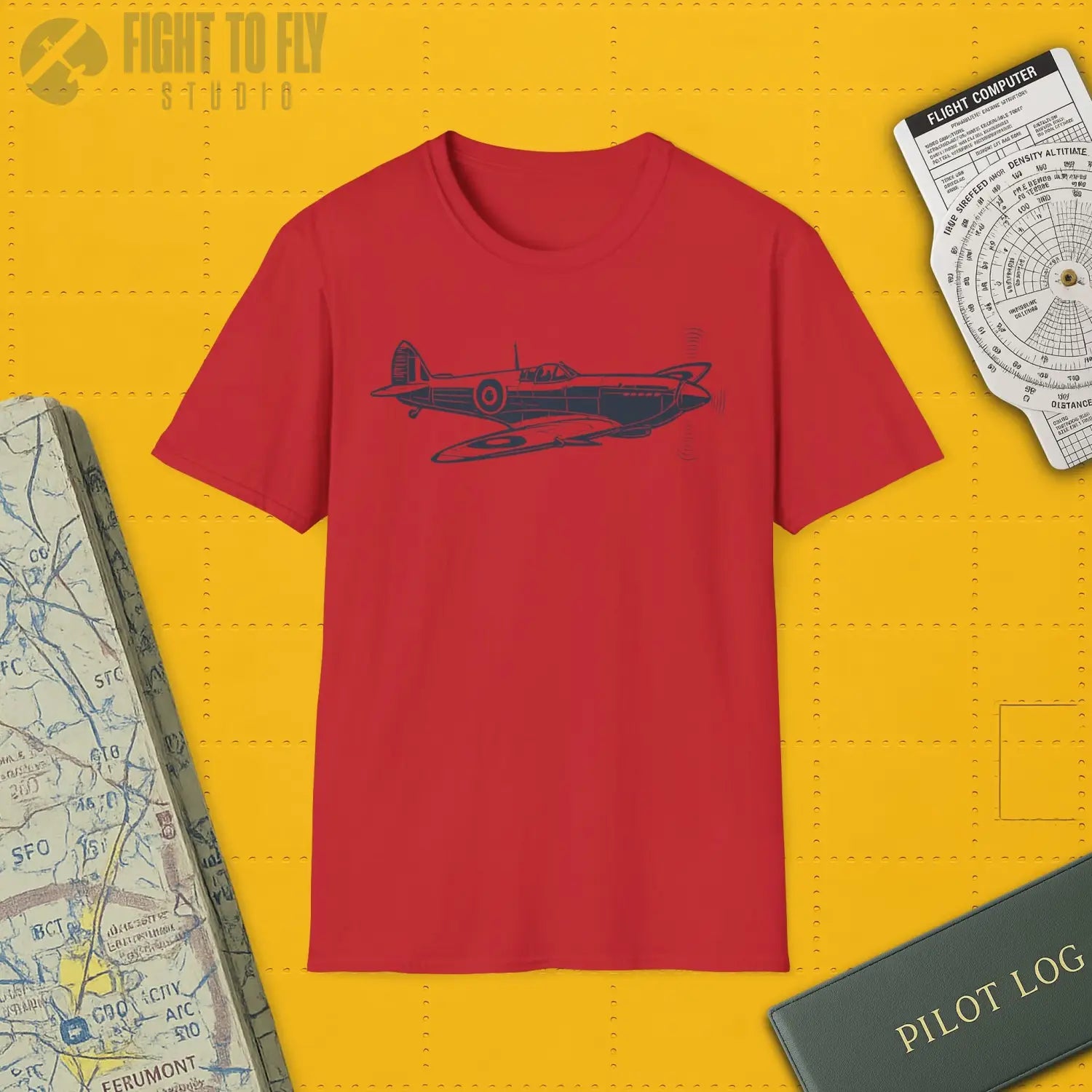 Spitfire Premium T-Shirt - Pilot gifts - WWII warbird t-shirt