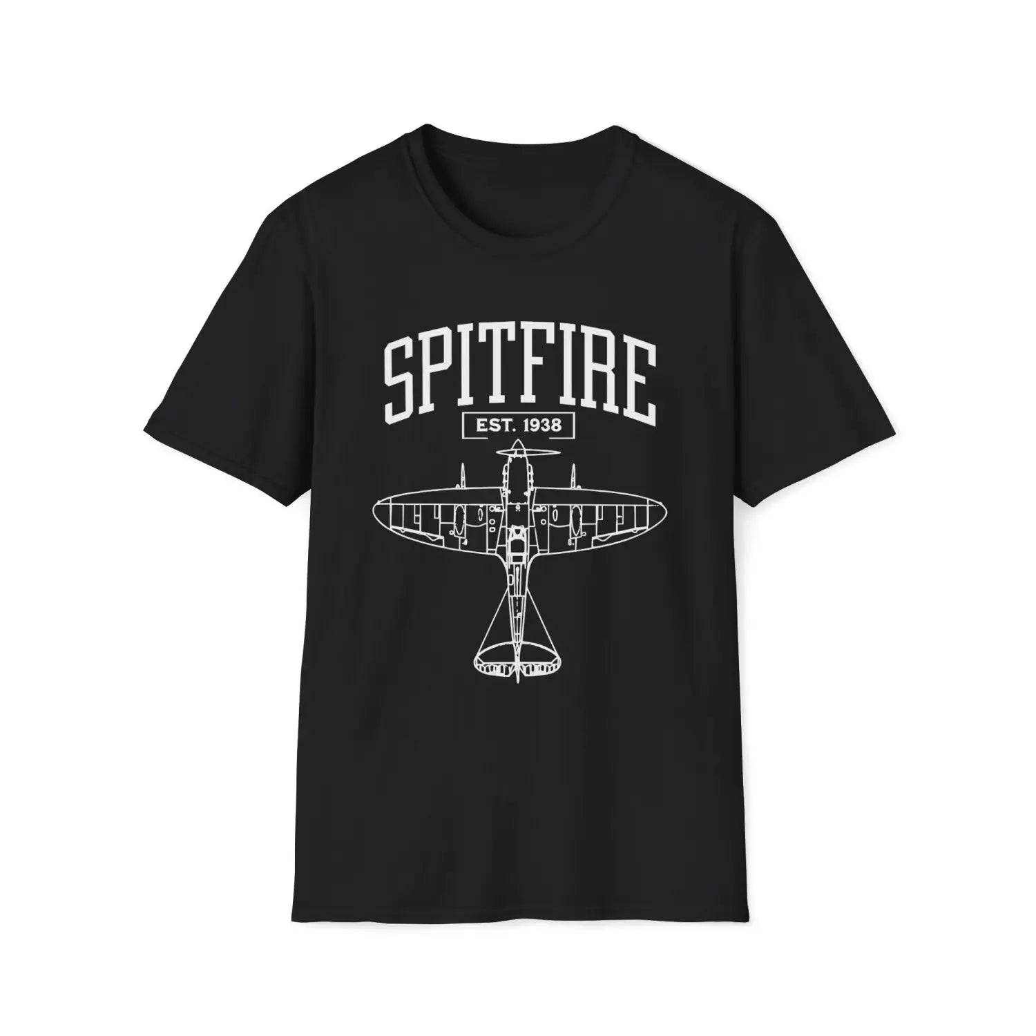 Spitfire - T-Shirt - Pilot gifts - WWII warbird t-shirt