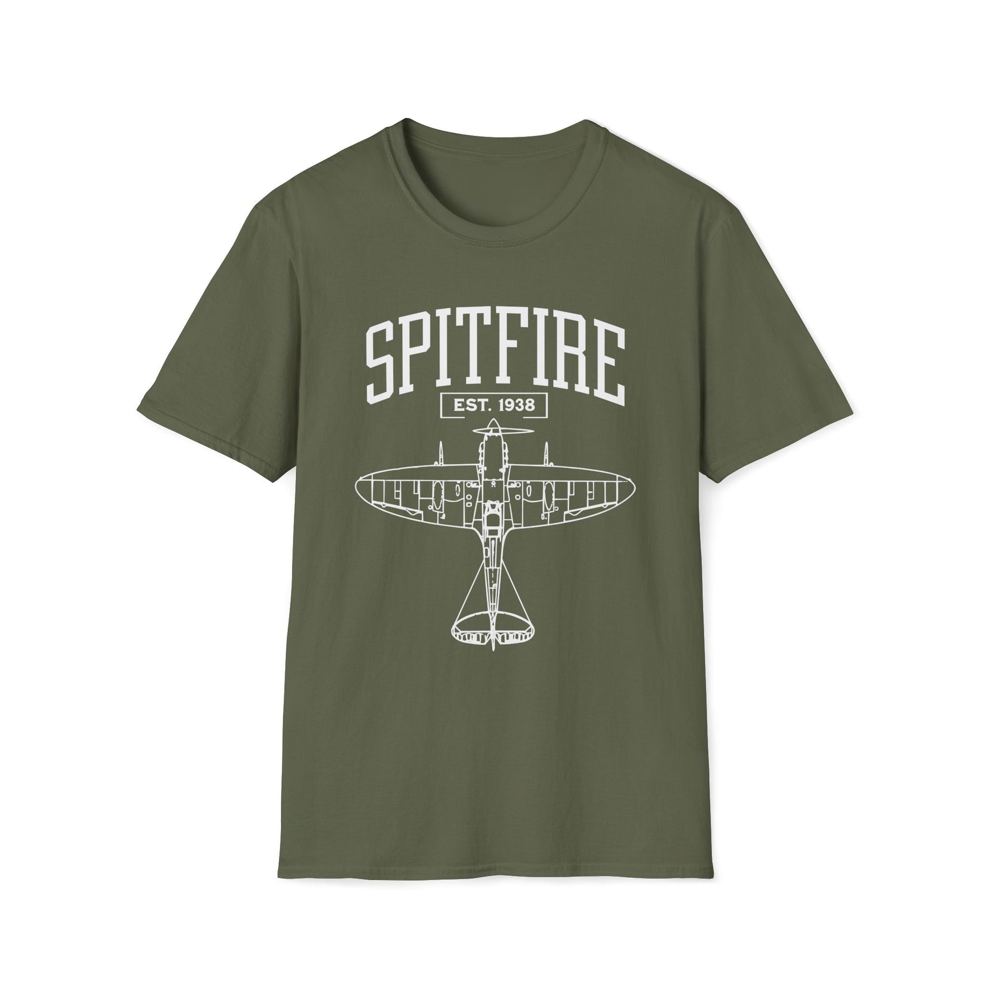 Spitfire Premium WWII T Shirt Pilot gifts warbird t shirt