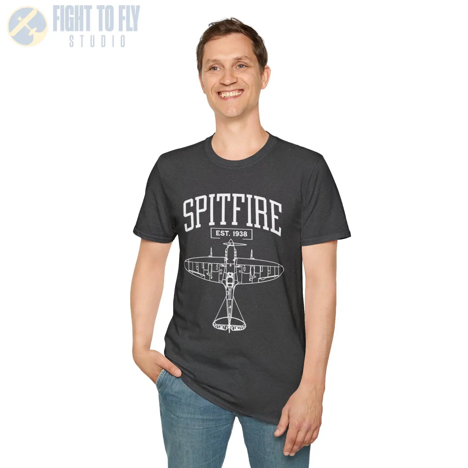 Spitfire - T-Shirt - Pilot gifts - WWII warbird t-shirt