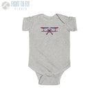 Sporty Biplane Baby Bodysuit - Kids clothes - Pilot gifts - WWII warbird t-shirt