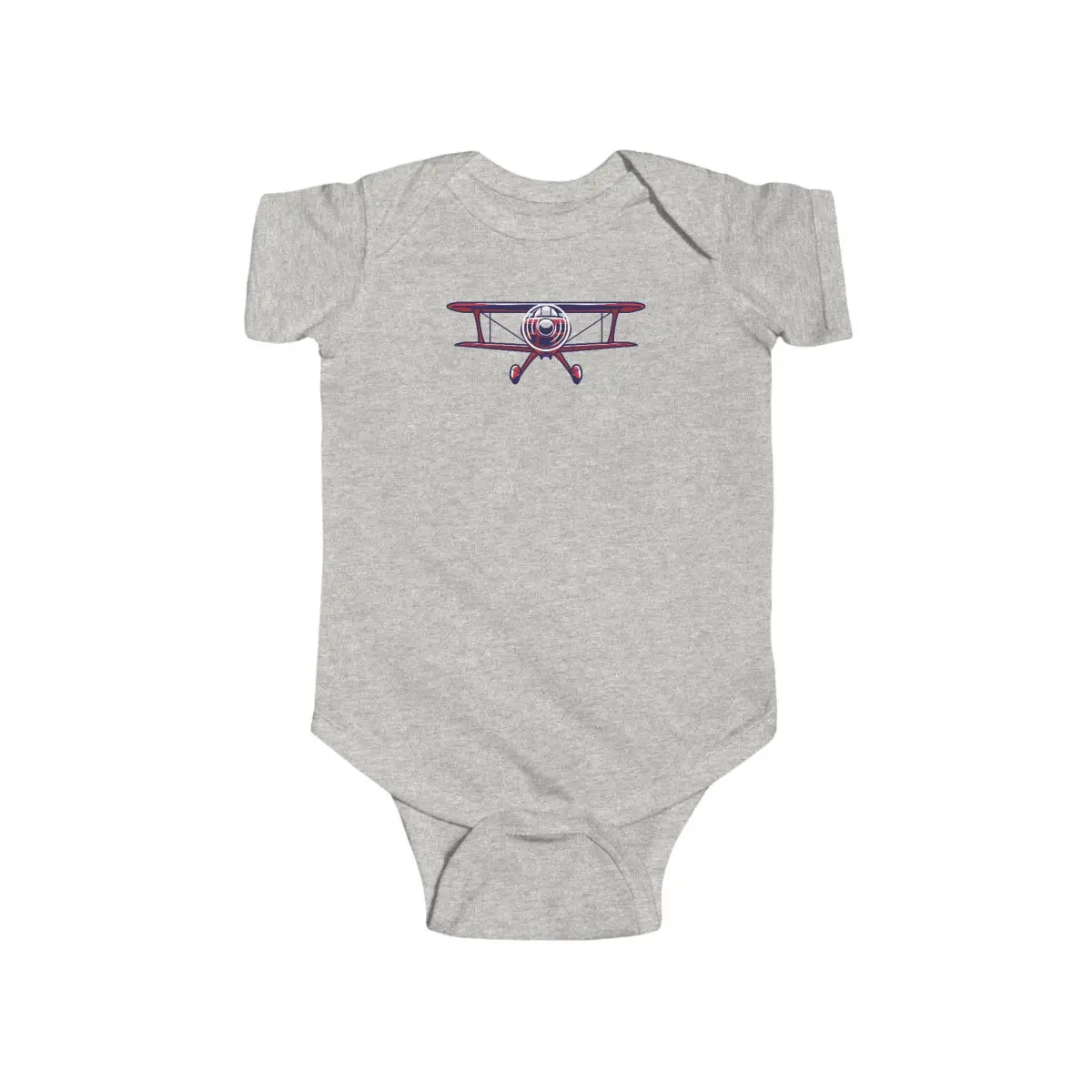 Sporty Biplane Baby Bodysuit - Kids clothes - Gifts for pilots - Aviation apparel