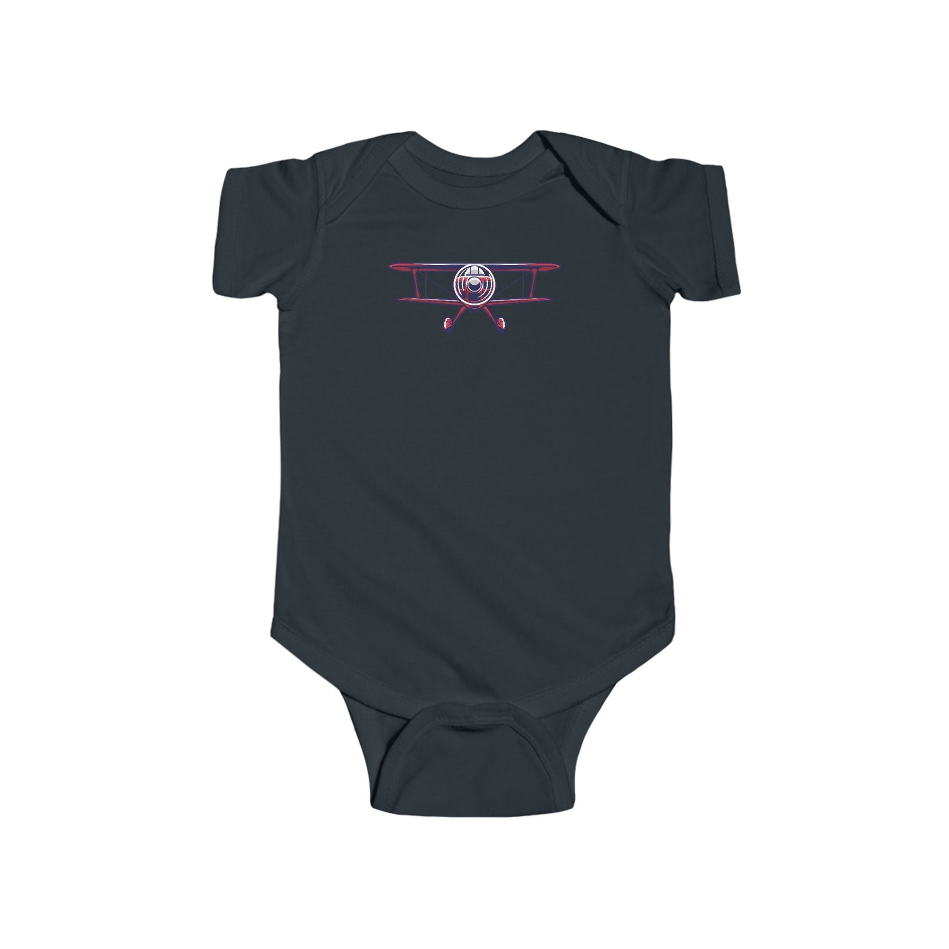 Sporty Biplane Baby Bodysuit - Kids clothes - Gifts for pilots - Aviation apparel