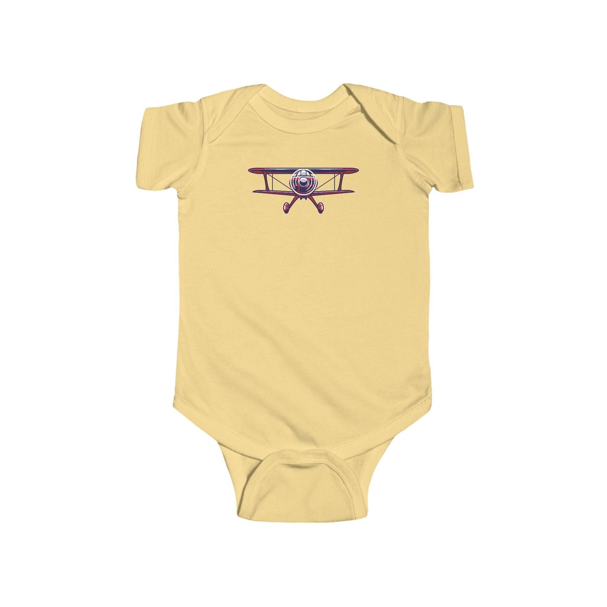 Sporty Biplane Baby Bodysuit - Kids clothes - Gifts for pilots - Aviation apparel