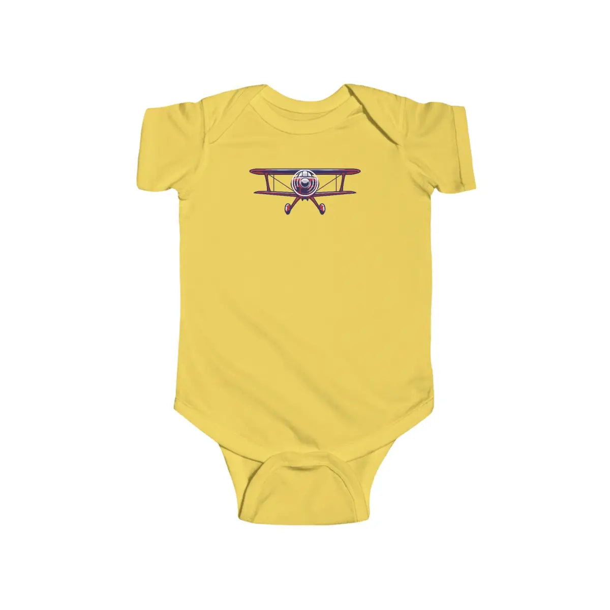 Sporty Biplane Baby Bodysuit - Kids clothes - Gifts for pilots - Aviation apparel