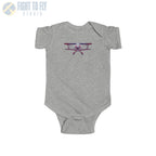 Sporty Biplane Baby Bodysuit - Kids clothes - Pilot gifts - WWII warbird t-shirt