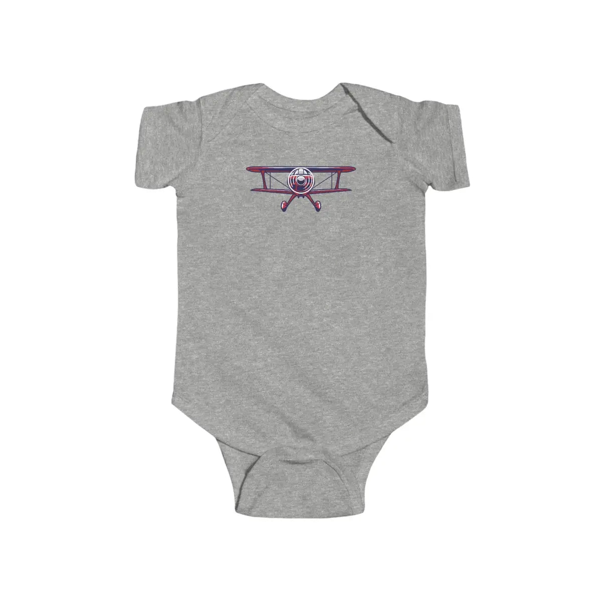 Sporty Biplane Baby Bodysuit - Kids clothes - Gifts for pilots - Aviation apparel