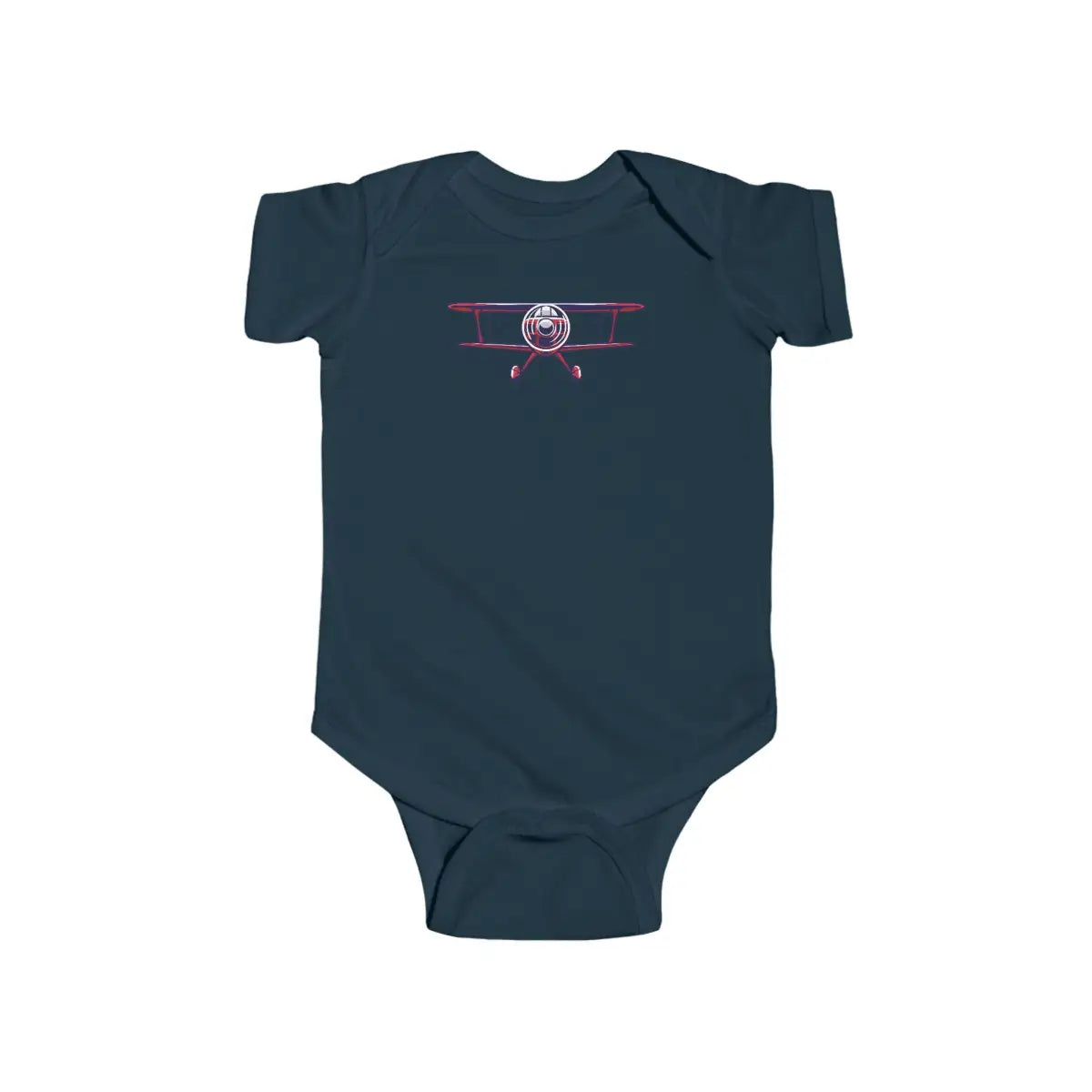 Sporty Biplane Baby Bodysuit - Kids clothes - Gifts for pilots - Aviation apparel