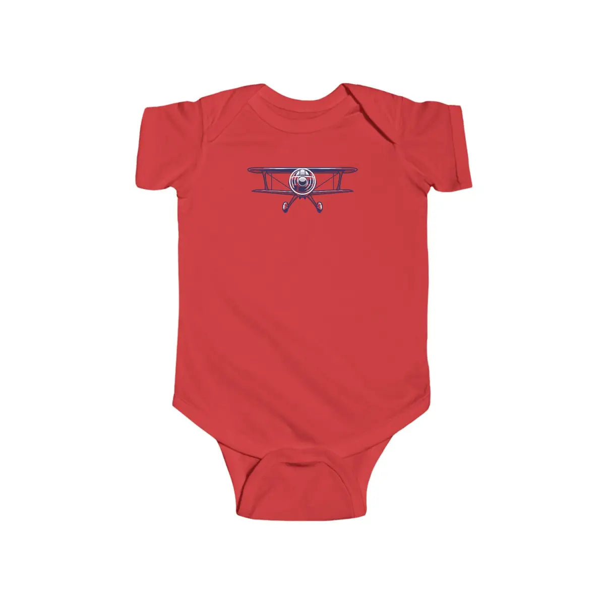Sporty Biplane Baby Bodysuit - Kids clothes - Gifts for pilots - Aviation apparel