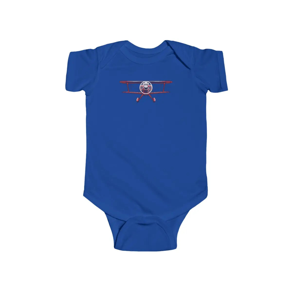 Sporty Biplane Baby Bodysuit - Kids clothes - Gifts for pilots - Aviation apparel