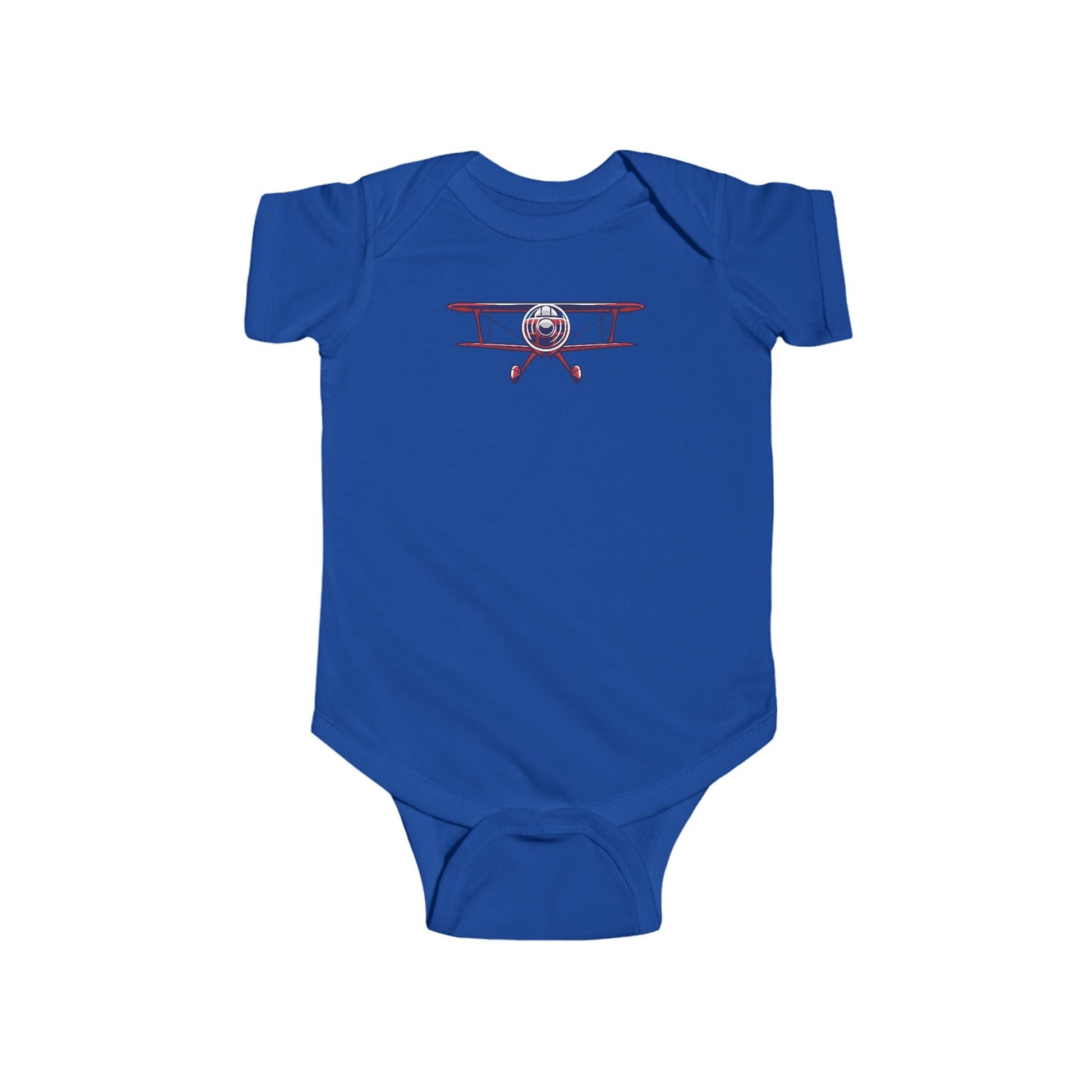 Sporty Biplane Baby Bodysuit - Kids clothes - Gifts for pilots - Aviation apparel