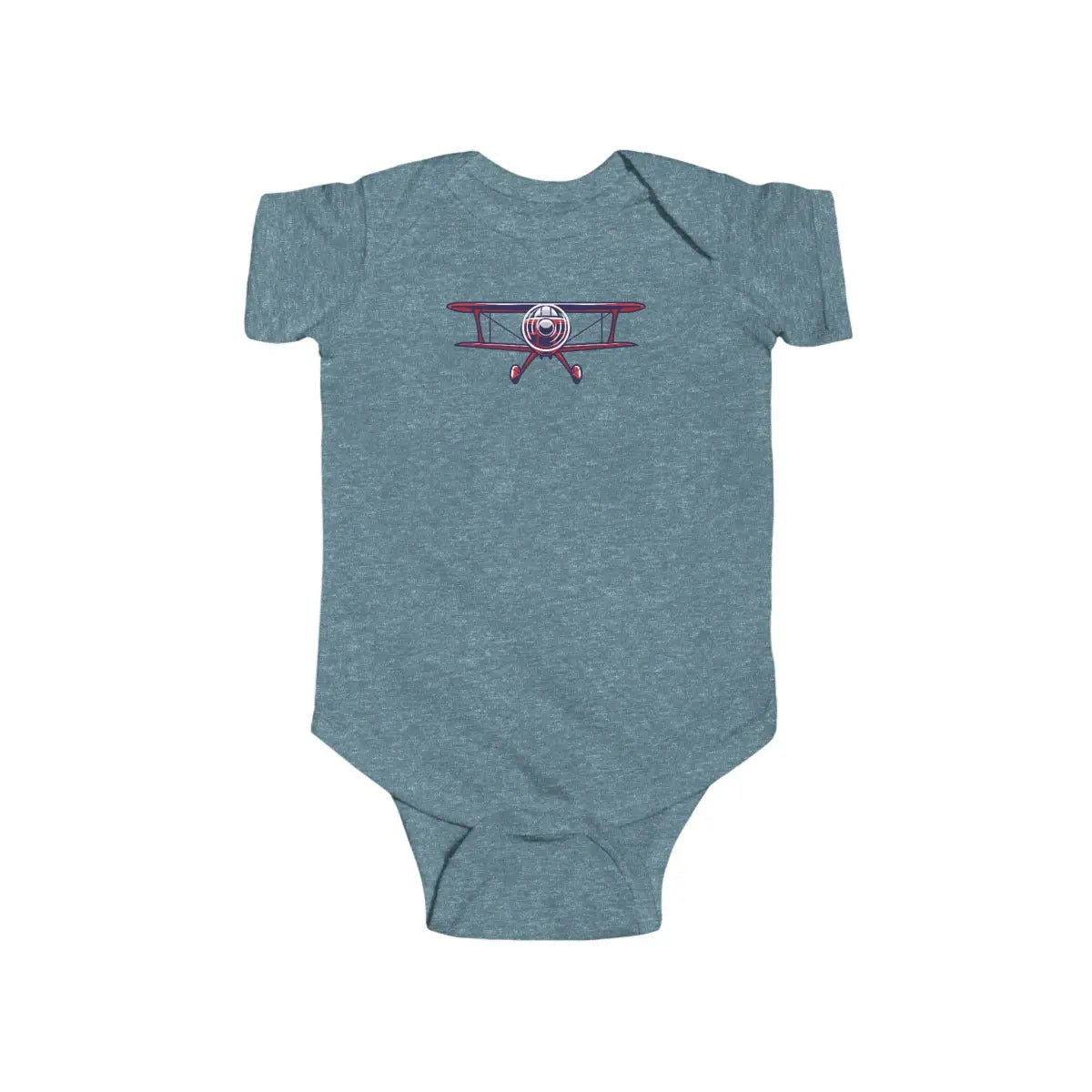 Sporty Biplane Baby Bodysuit - Kids clothes - Gifts for pilots - Aviation apparel